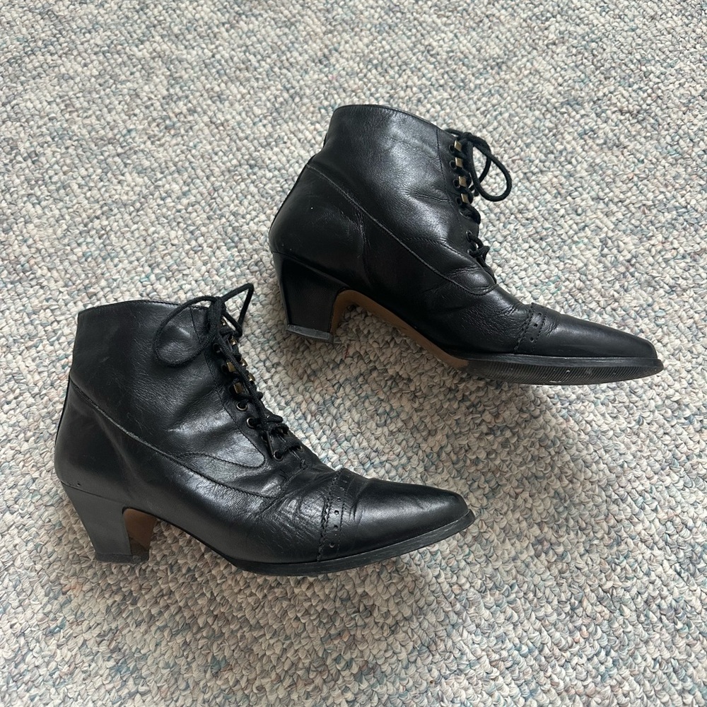 Vintage Leather Booties